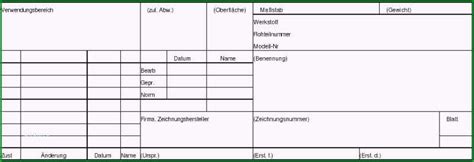 Einzahl Schriftfeld Din En Iso Vorlage Kostenlos Vorlagen