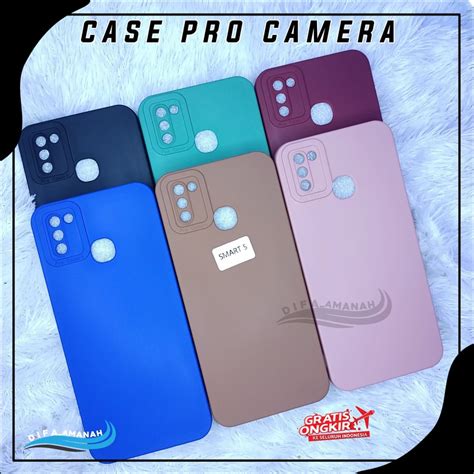 Jual Infinix Hot Smart Silicon Warna Macaron Case Pro Camera Dove Matte Colour Choice Case