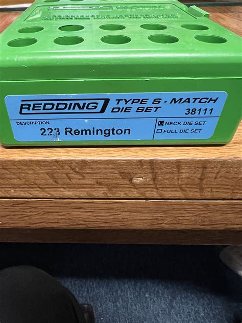 FOR SALE: REDDING .223 TYPE S MATCH 3 DIE SET # 38111 - For Sale (Free