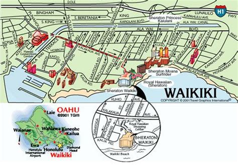 Waikiki Beach Map