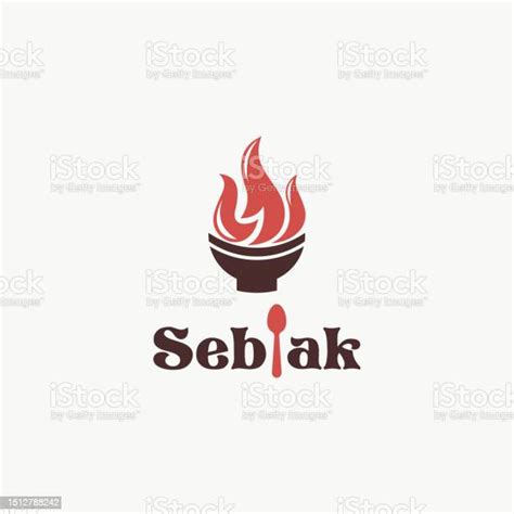 Logo Illustration Of Seblak With Bowl And Fire Good For Foods And ...