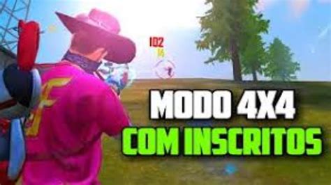 FREE FIRE AO VIVO JOGANDO 4X4 ESCRITOS SORTEIO DE GIFT CARD