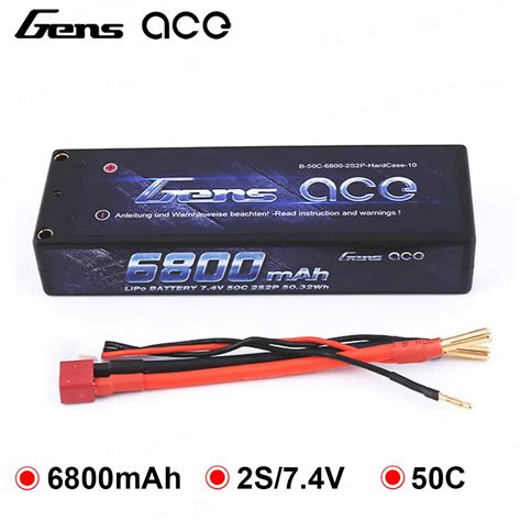 Gens Ace Lipo Bateria 2 S 6800 Mah Lipo 7 4 V Bateria 50c 1 10 Carro 1