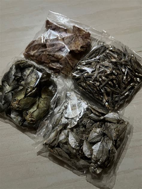 Dried Fish Pusit Danggit Dilis And Sapsap Grams Per Pack Food