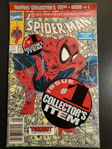 Copies Spider Man Nm Poly Bagged Green Upc Newsstand Logo