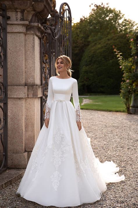 23 vestidos de novia elegantes y modestos que podrías utilizar en tu boda