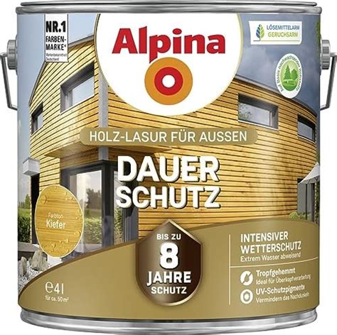 Alpina Farben Dauer Schutz Holz Lasur Au En Holzschutzmittel L Ab