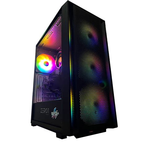 Gabinete Zer01 Gaming Pollux 4 Fan Fixed Rgb Rocket Hard