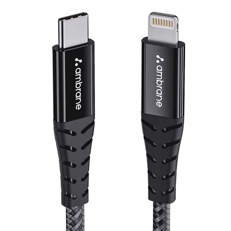 Ambrane Type C To Lightning Cable W Fast Charging Mbps Data