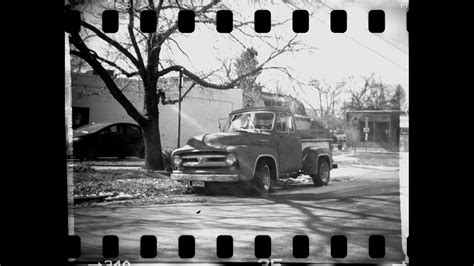 1953 Ford F-100 captured on film by century-old tiny box camera