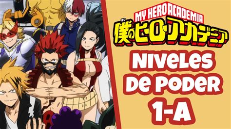 Niveles De Poder De La Clase 1 A De Boku No Hero Academia Remake