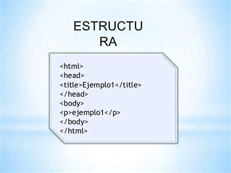 Estructura Basica De Html