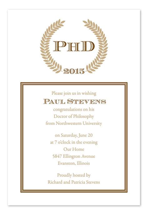 Doctoral Graduation Invitations Graduation Invitations Graduation