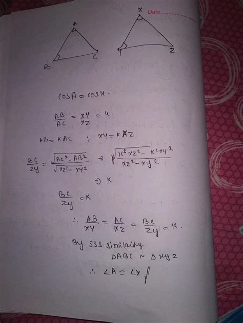 If A And B Are Acute Angles Such That CosA CosB Show That A B