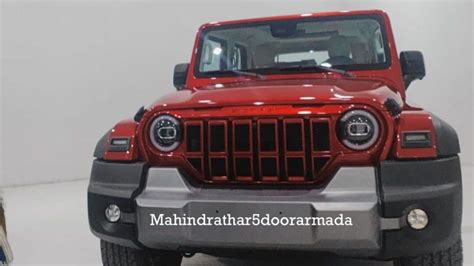 Mahindra five-door Thar Armada SUV spotted undisguised for the first ...