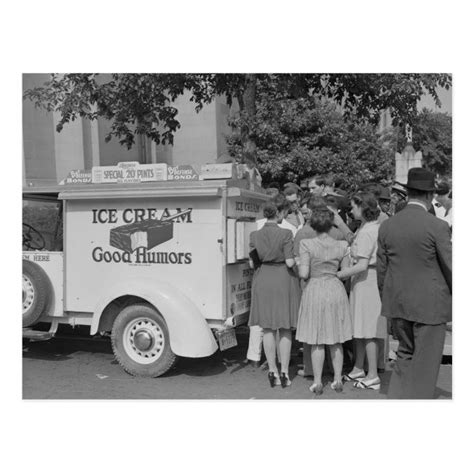 Good Humors Ice Cream Truck Postcard Zazzle Good Humor Ice Cream Ice Cream Truck Old Photos