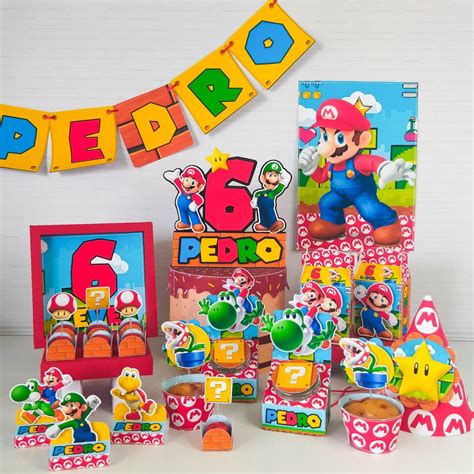 Mario Party Favors Boxes Personalized, Party Supplies Tags Digital ...