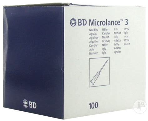 Bd Microlance Naald G X Mm Ivory Stuks Newpharma