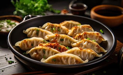 Premium Photo Famous Chinese Appetizer Steamed Dumplings With Pork