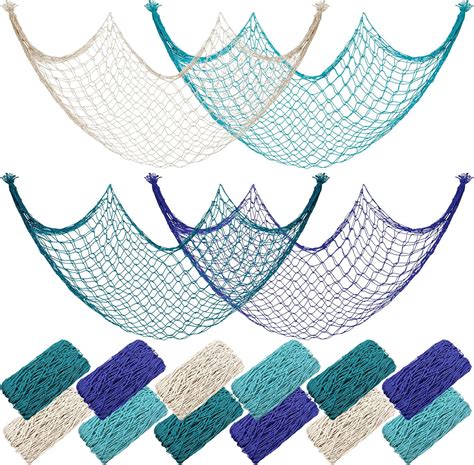 Wowangce 12 Pack Decorative Fishing Net 80 X 40 Inch Fish