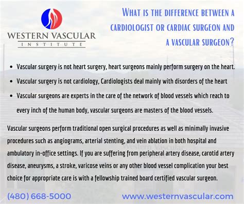 difference  cardiologists cardiac surgery  vascular