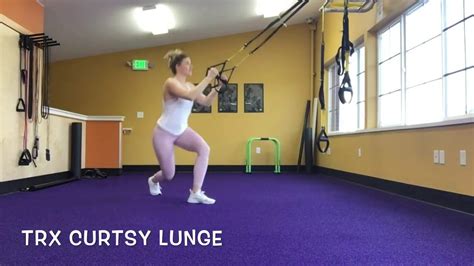 Trx Curtsy Lunge Youtube