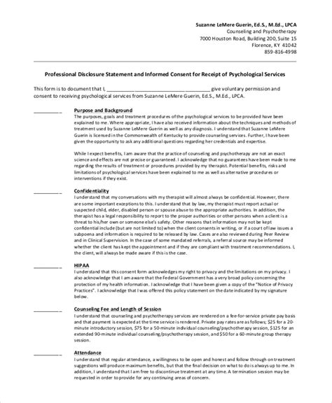 FREE 9 Sample Informed Consent Forms In PDF MS Word