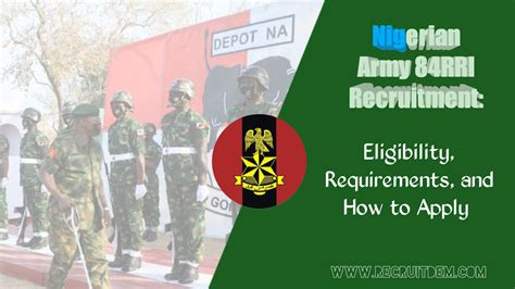 Nigerian Army 84rri Recruitment 20232024 How To Apply Recruitdem