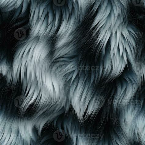 Ai Generated Seamless Pattern Black Fur Texture Natural Fur Ai