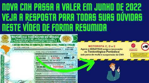 Nova Cnh Passa A Valer Em Junho De Veja A Resposta Para Todas Suas