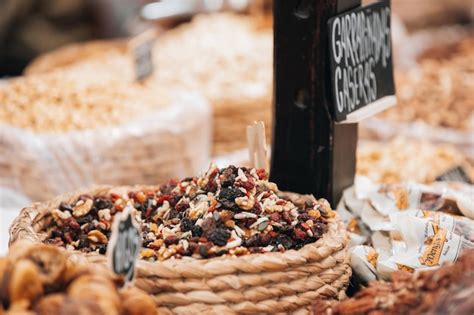 Premium Photo Dried Fruits With Nuts Cashew Hazelnuts Peanuts Dried