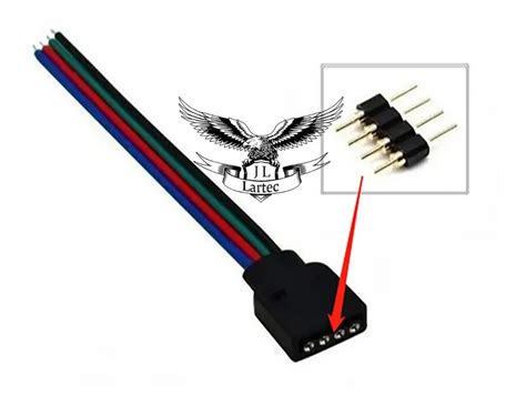 Emenda Conector Macho Fita Led Pinos Rgb E Mercadolivre