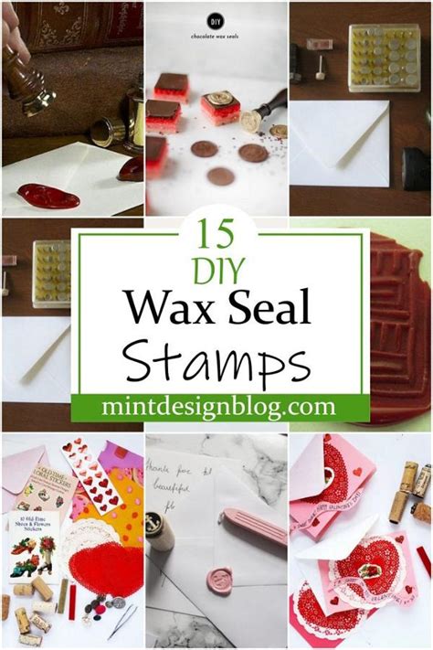 15 DIY Wax Seal Stamps For Gifts - Mint Design Blog