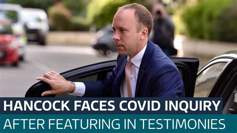 Former health secretary Matt Hancock to face Covid Inquiry - Latest ...