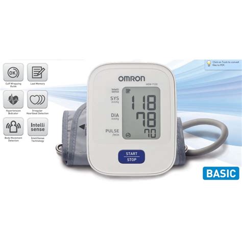 OMRON Automatic Blood Pressure Monitor HEM 7120 Accurate Reliable