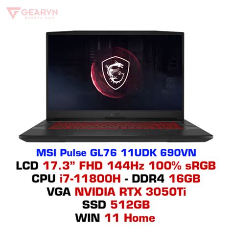 Laptop Gaming Msi Pulse Gl Udk Vn Ch Nh H Ng Gearvn