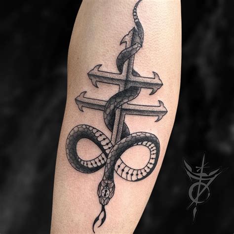 Leviathan Cross Tattoo