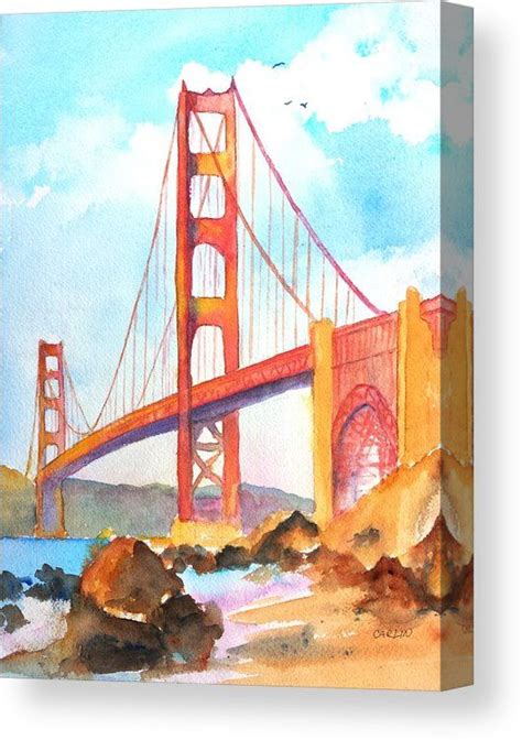 Golden Gate Bridge 3 Canvas Print / Canvas Art by Carlin Blahnik ...