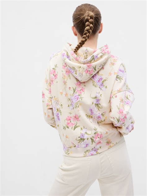 Gap × Loveshackfancy Floral Cropped Logo Hoodie Gap