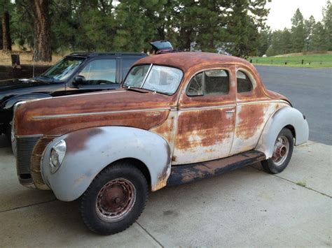 1940 Ford Coupe Project Car For Sale