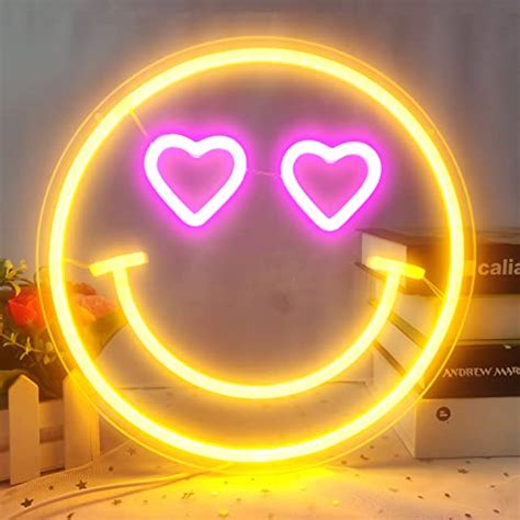 Smiley Face Neon Sign Dimmable Smiley Face Led Sign Smile Neon Sign For