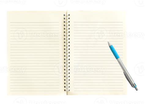 paper notebook and pen isolated on transparent background png file ...