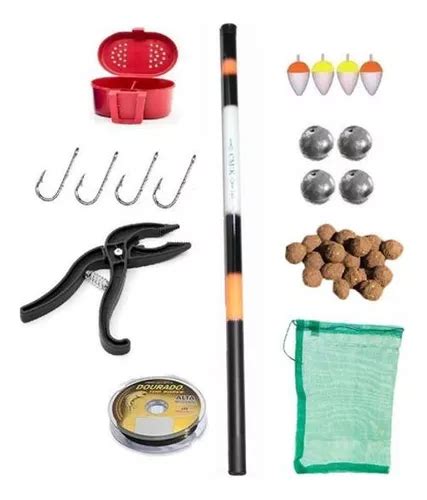 Ca A De Pescar Telesc Pica Sm Pesca Kit Pesca Completo Vara Telesc Pica