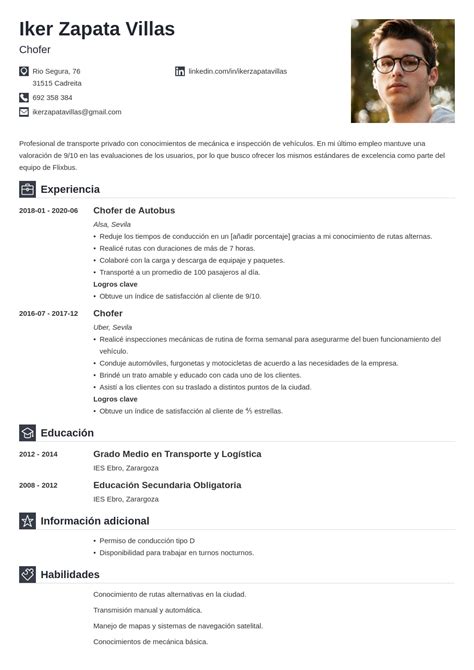 20 Plantillas de Curriculum Vitae Básico y Profesional