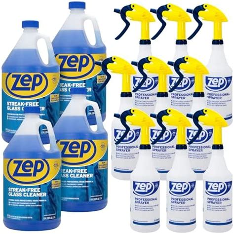 Amazon Zep Streak Free Glass Cleaner Gal Case Of