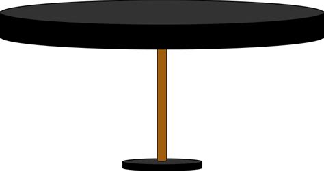 Black Round Table - Openclipart