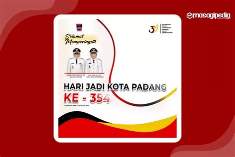 Twibbon Hari Jadi Kota Padang Ke 354 Tahun 2023 Desain Terbaik Keren