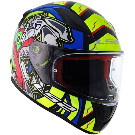 Capacete LS2 FF353 Rapid Alex Barros Amarelo Azul Grid Motors