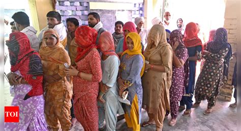 Lok Sabha Polls Haryana Records Pc Turnout Till Pm India