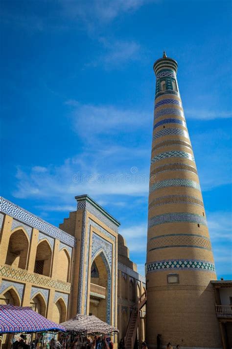 Ancient Architecture of the Old Khiva City, Uzbekistan Stock Image